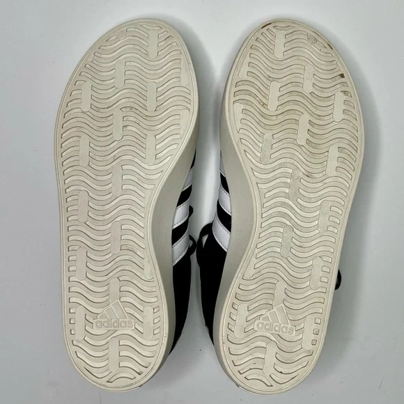 Adidas VL COURT 3.0 SHOES Black / White Size 6.5 - Picture 6 of 7
